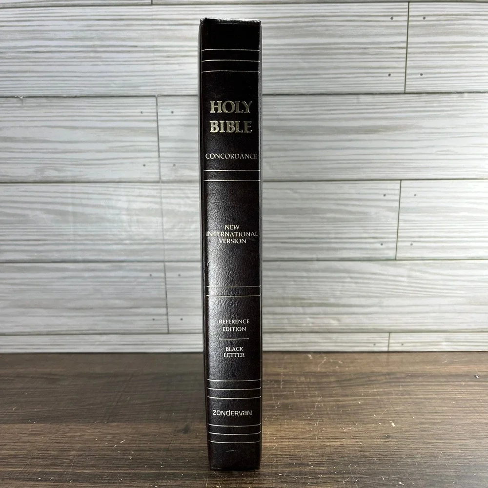 Vintage 1978 Holy Bible New International Version NIV Hardcover Black Zondervan